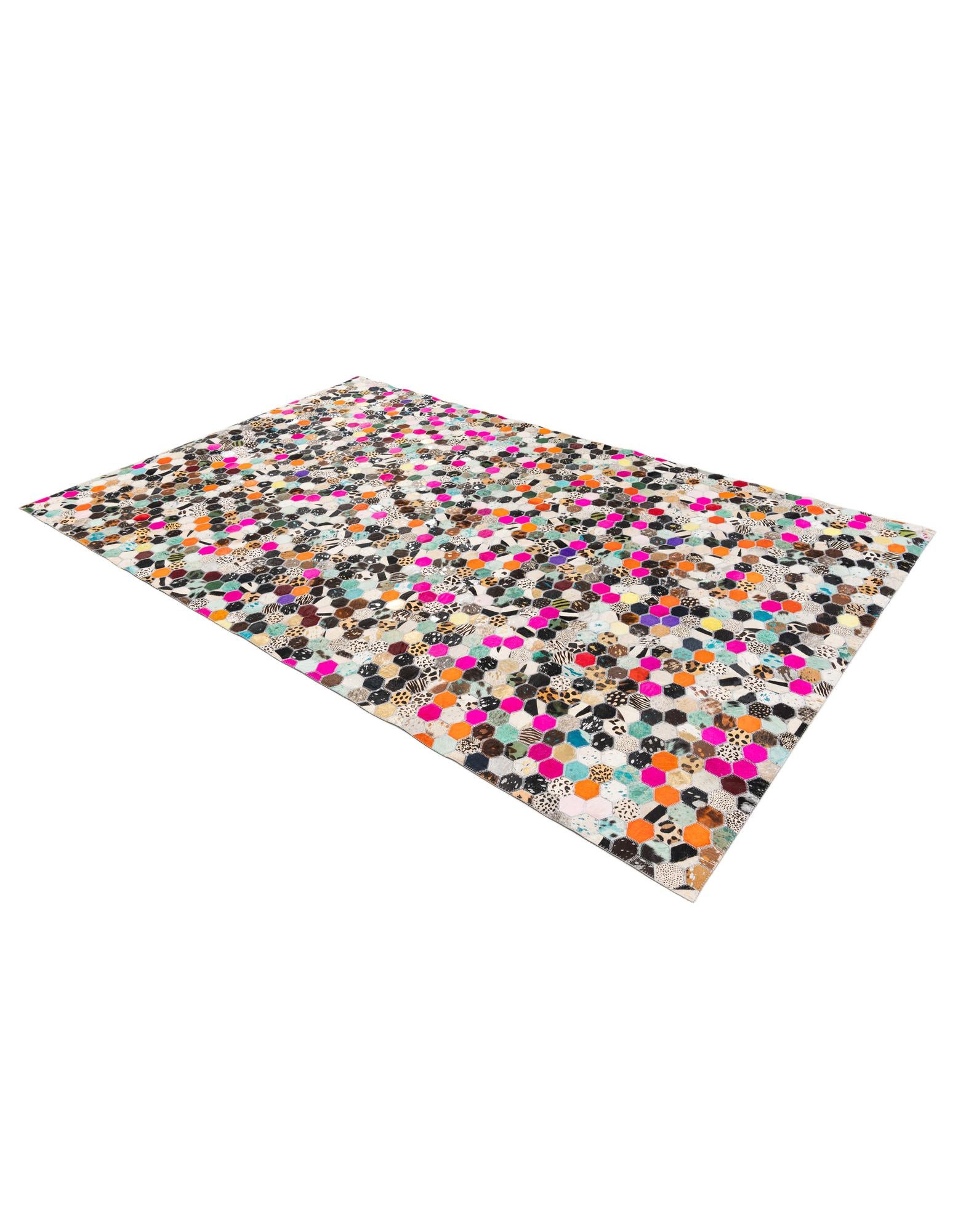 5' 1 x 7' 10 Cowhide Stocks Rug