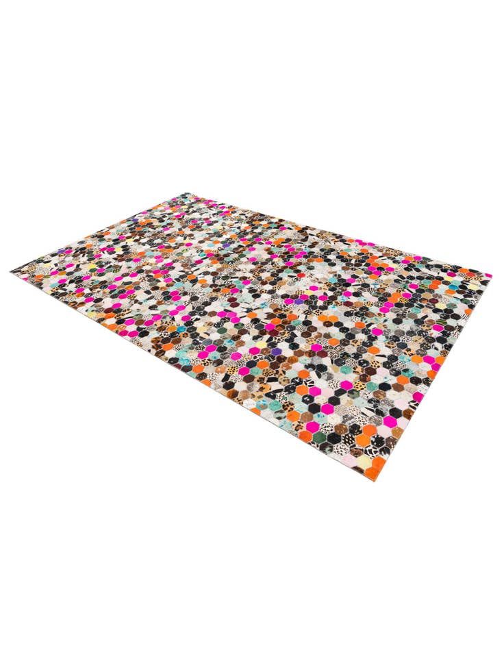 Detail image of 5' 1 x 7' 11 Cowhide Stocks Rug
