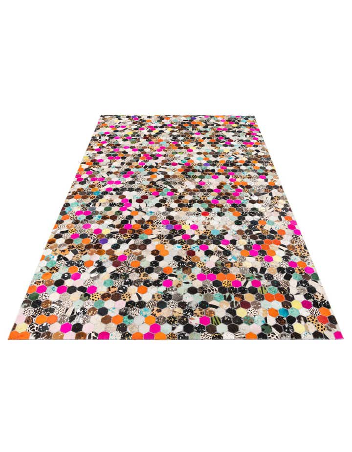 5' 1 x 7' 11 Cowhide Stocks Rug