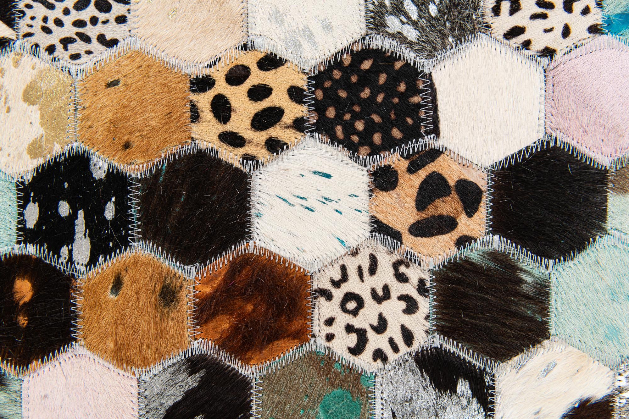 5' 1 x 7' 11 Cowhide Stocks Rug