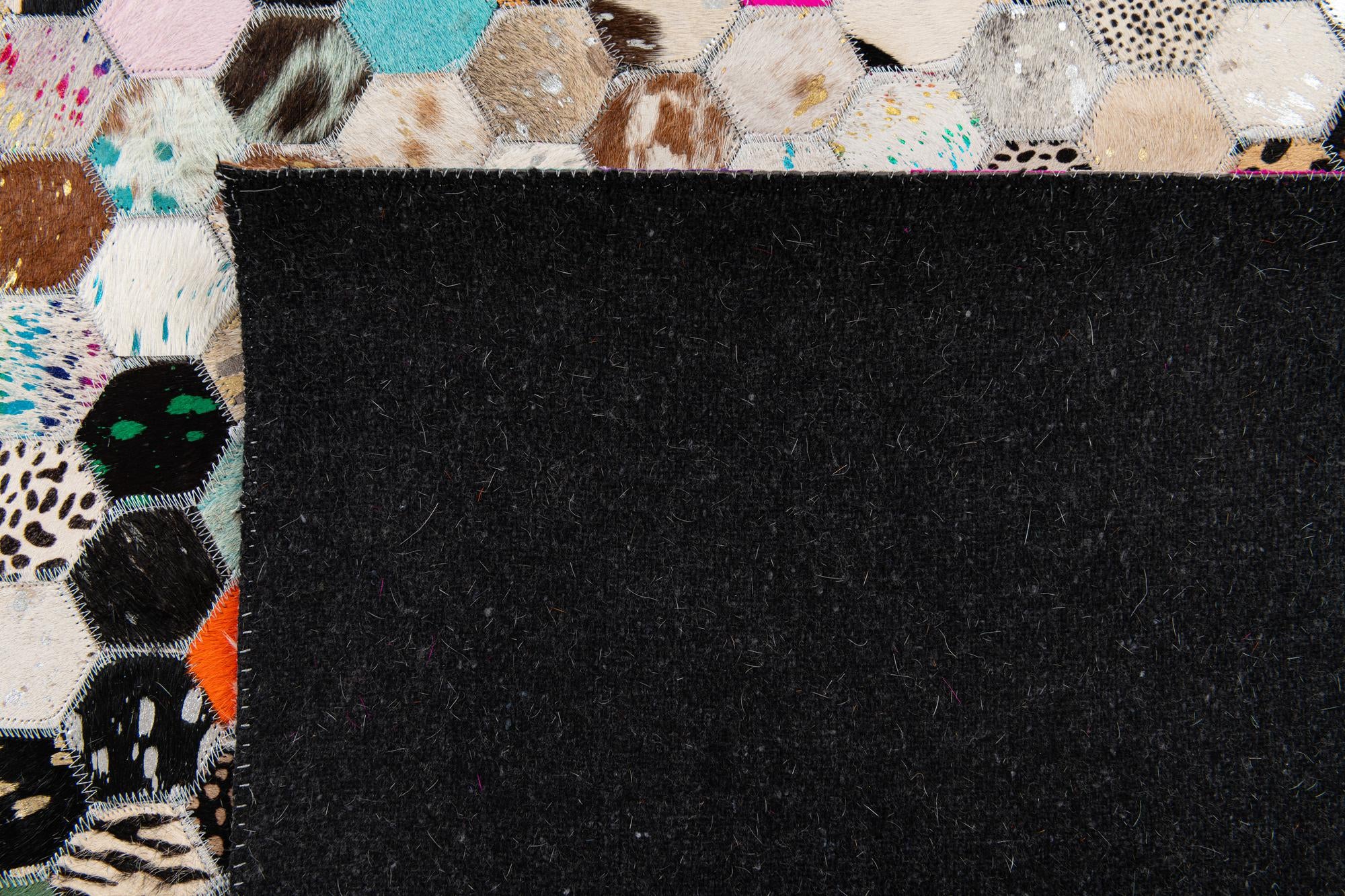 5' 1 x 7' 11 Cowhide Stocks Rug