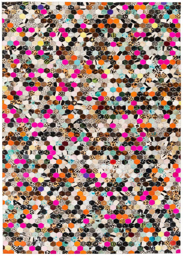 5' 1 x 7' 11 Cowhide Stocks Rug