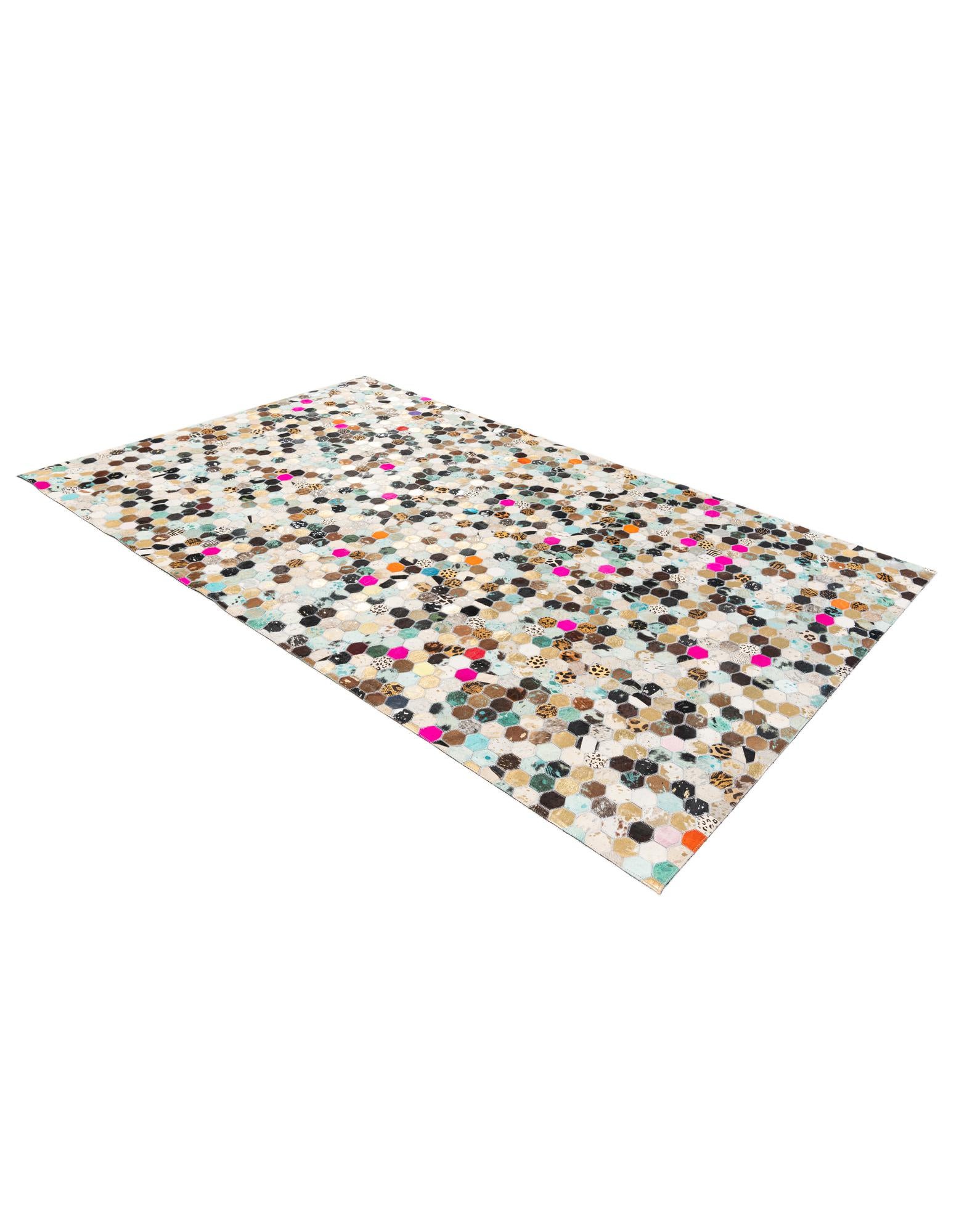 5' x 8' 1 Cowhide Stocks Rug