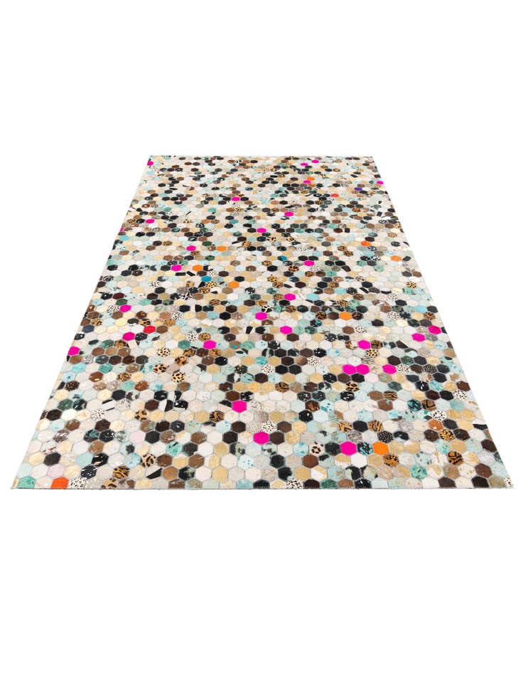 Detail image of 5' x 8' 1 Cowhide Stocks Rug