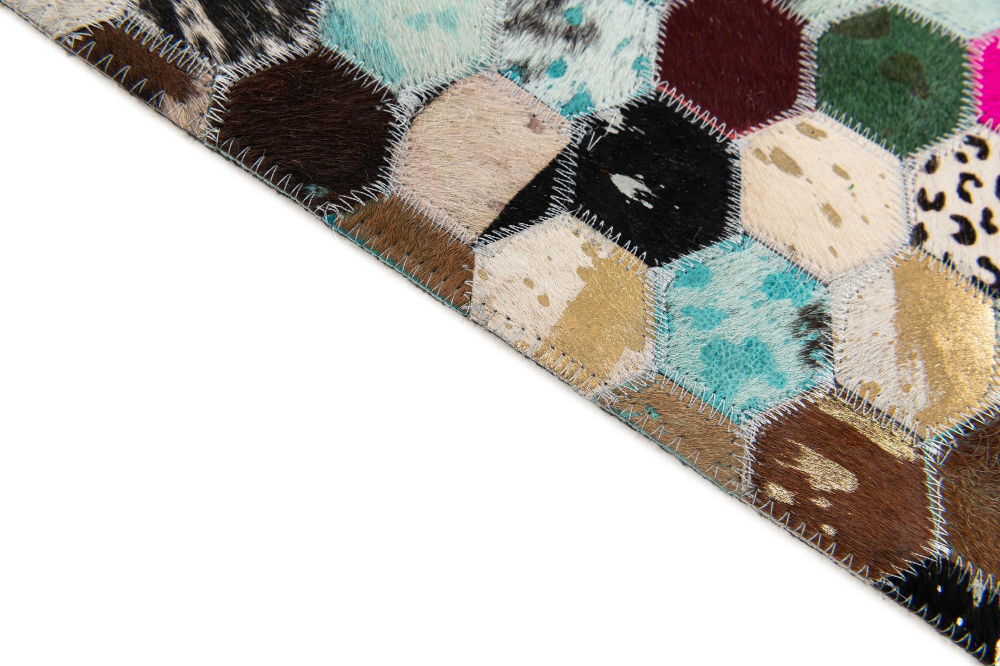 5' x 8' 1 Cowhide Stocks Rug