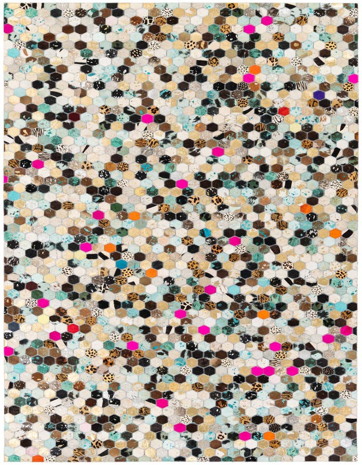Detail image of 5' x 8' 1 Cowhide Stocks Rug