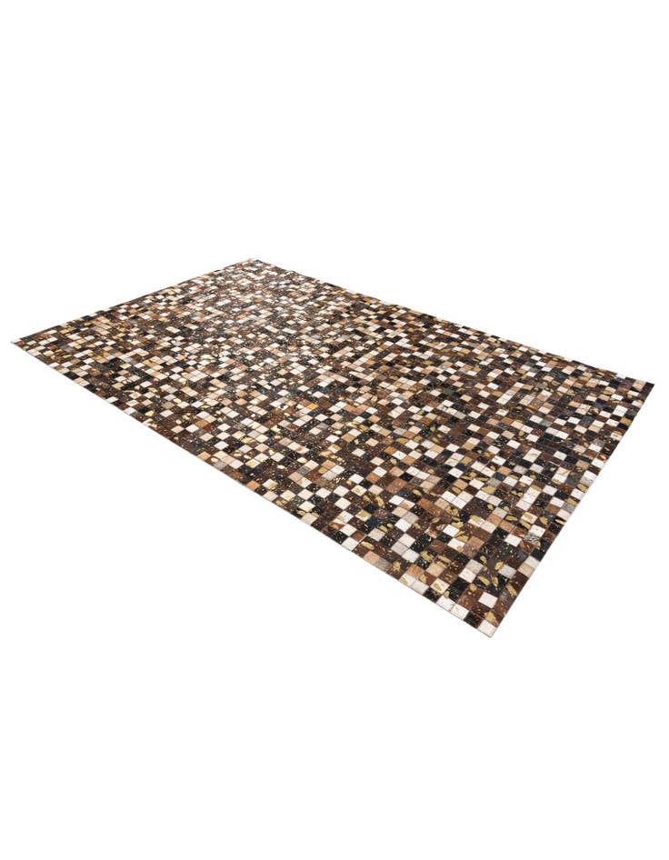 Detail image of 5' x 7' 10 Cowhide Stocks Rug
