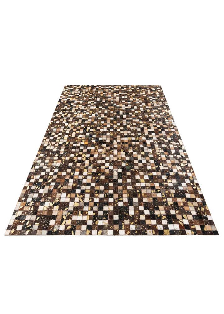 5' x 7' 10 Cowhide Stocks Rug