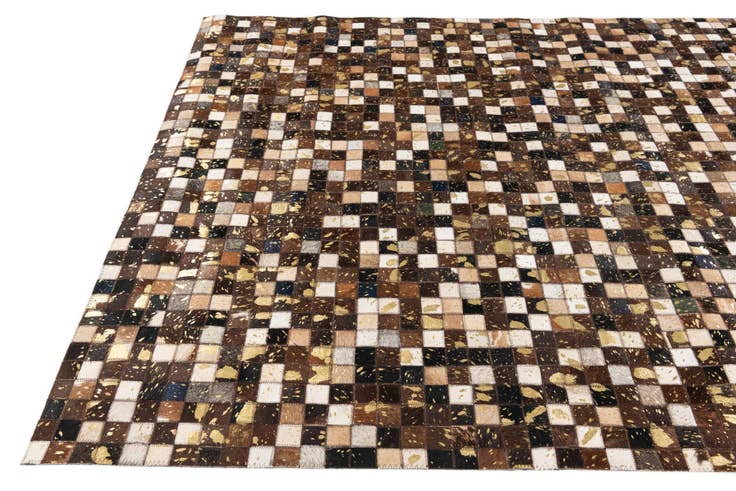 Detail image of 5' x 7' 10 Cowhide Stocks Rug