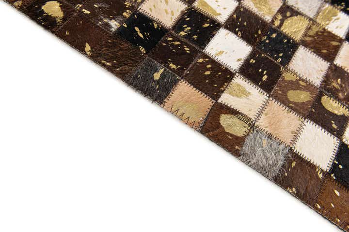 5' x 7' 10 Cowhide Stocks Rug