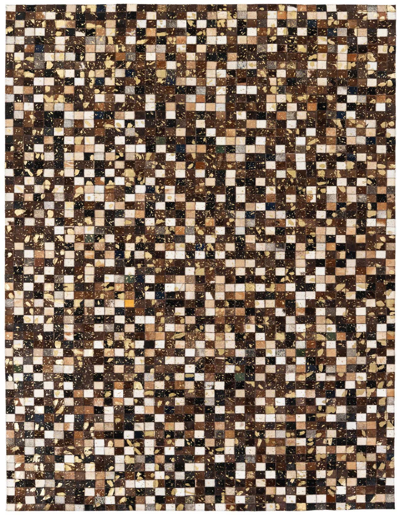 5' x 7' 10 Cowhide Stocks Rug