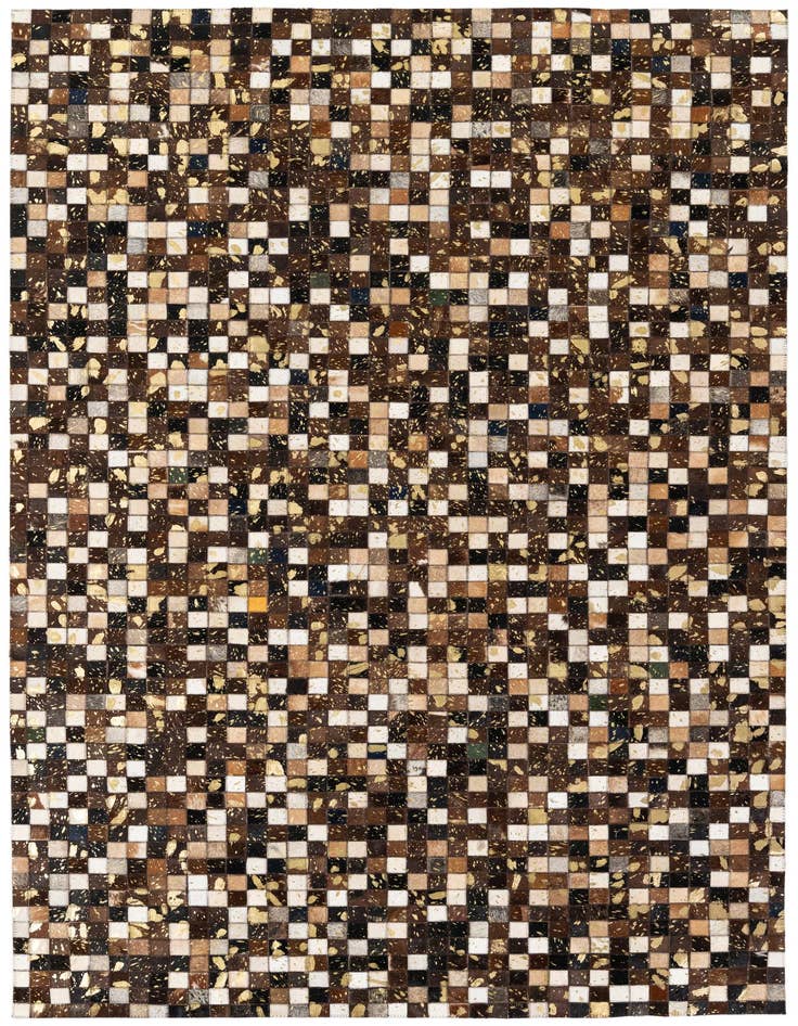 Detail image of 5' x 7' 10 Cowhide Stocks Rug