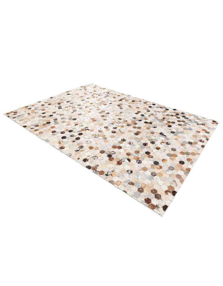5' 2 x 7' 5 Cowhide Stocks Rug