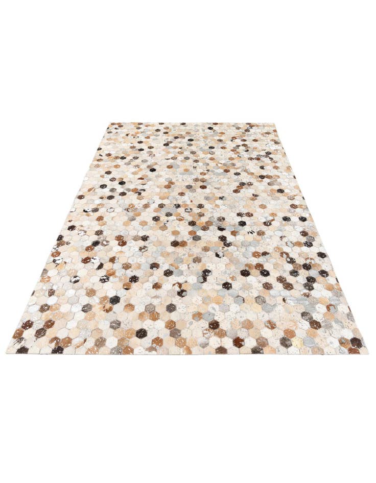 Detail image of 5' 2 x 7' 5 Cowhide Stocks Rug
