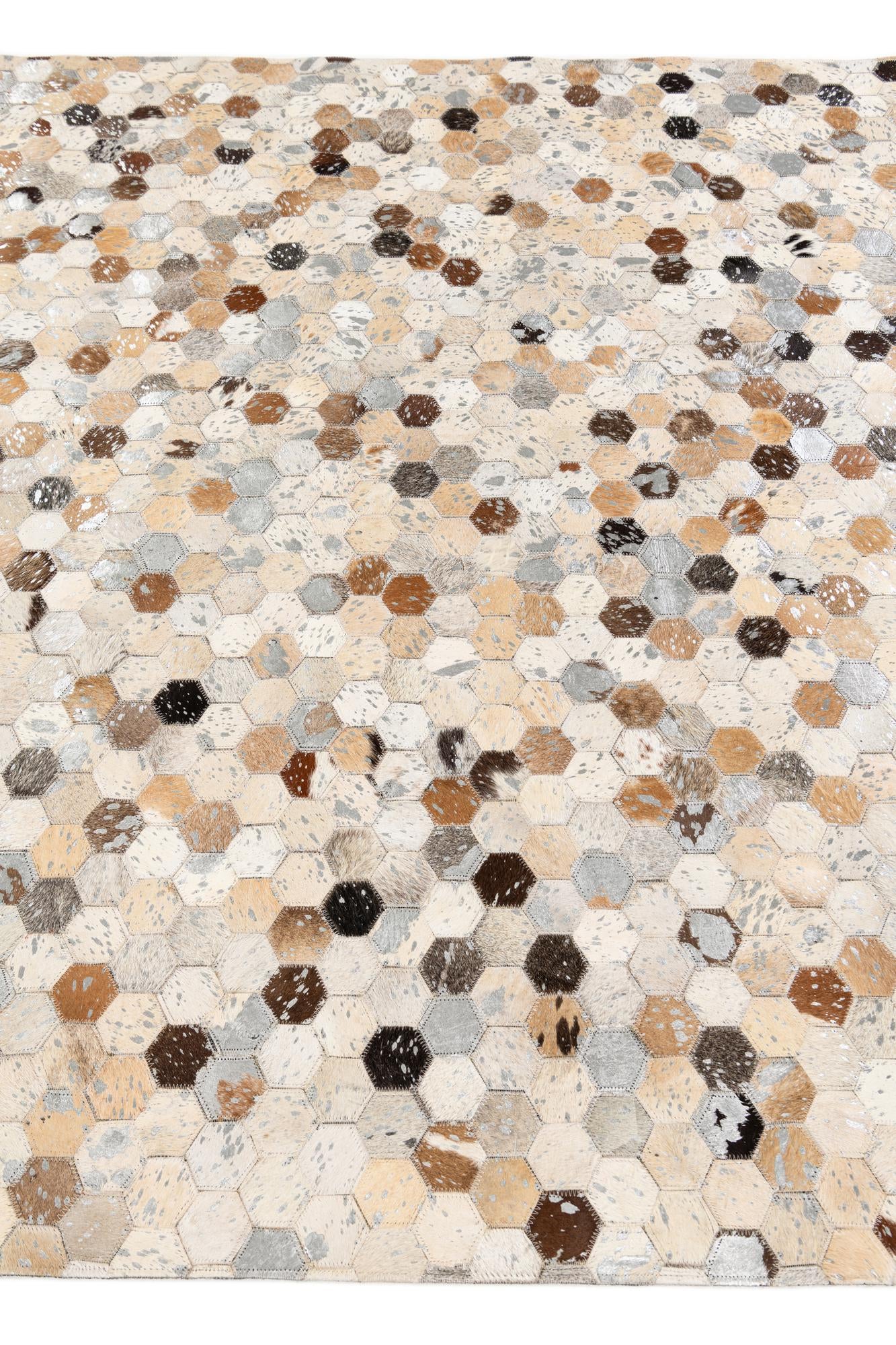 5' 2 x 7' 5 Cowhide Stocks Rug