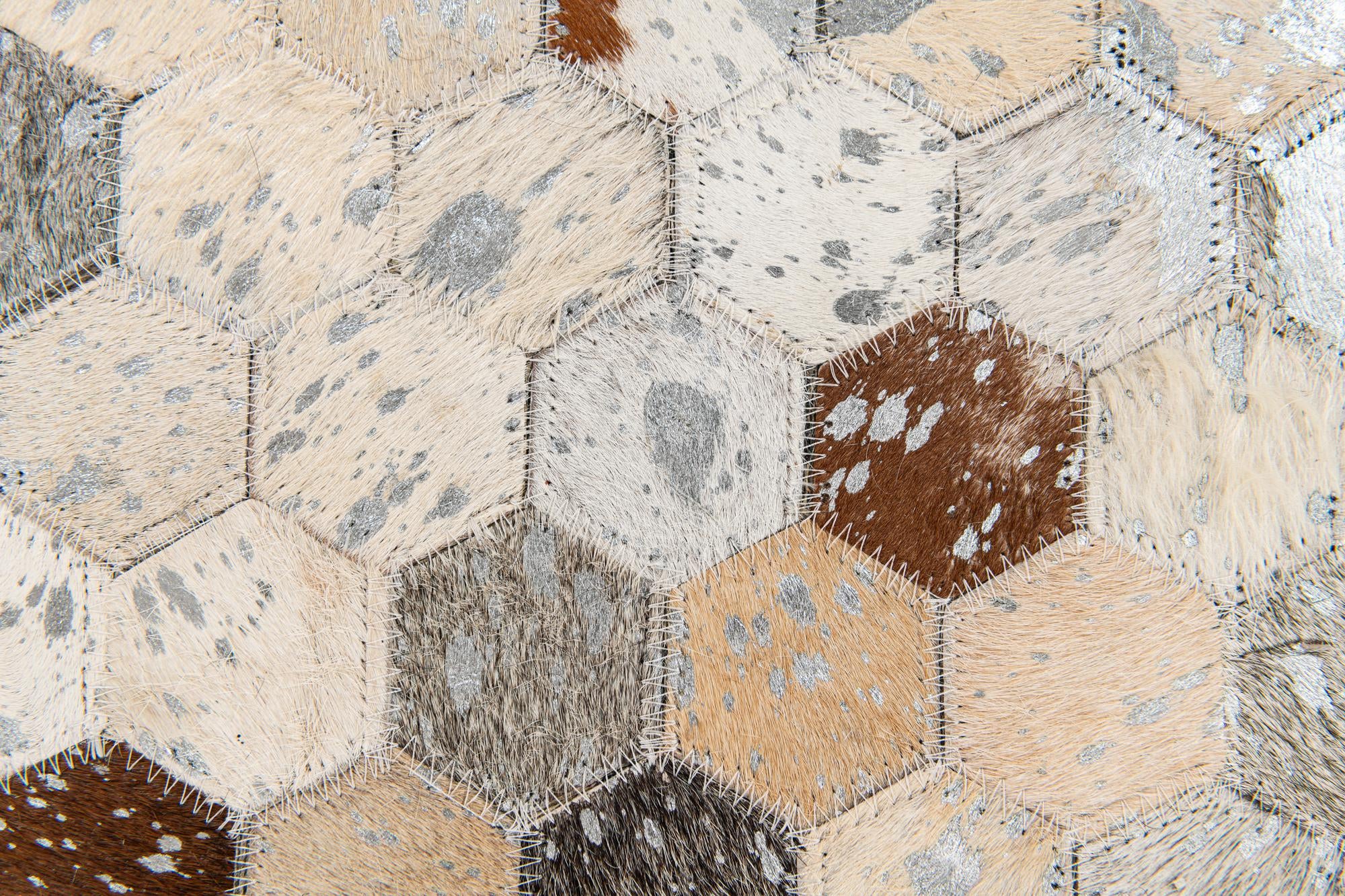 5' 2 x 7' 5 Cowhide Stocks Rug