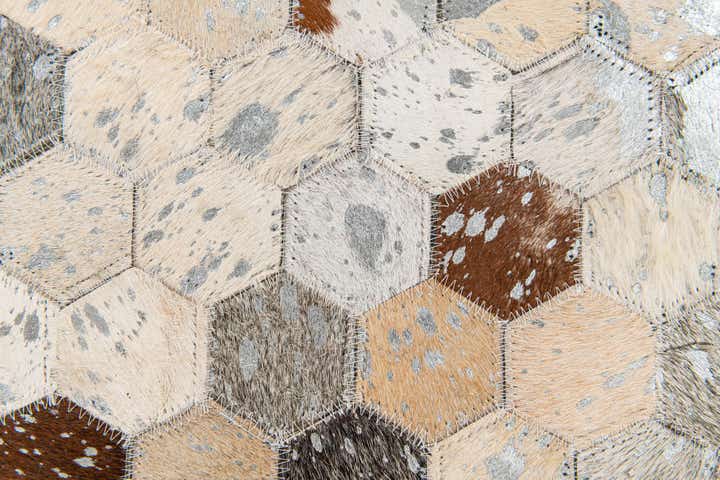 5' 2 x 7' 5 Cowhide Stocks Rug