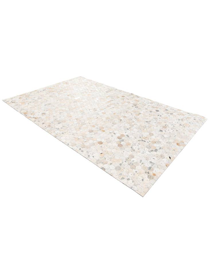 Detail image of 5' 1 x 8' 1 Cowhide Stocks Rug