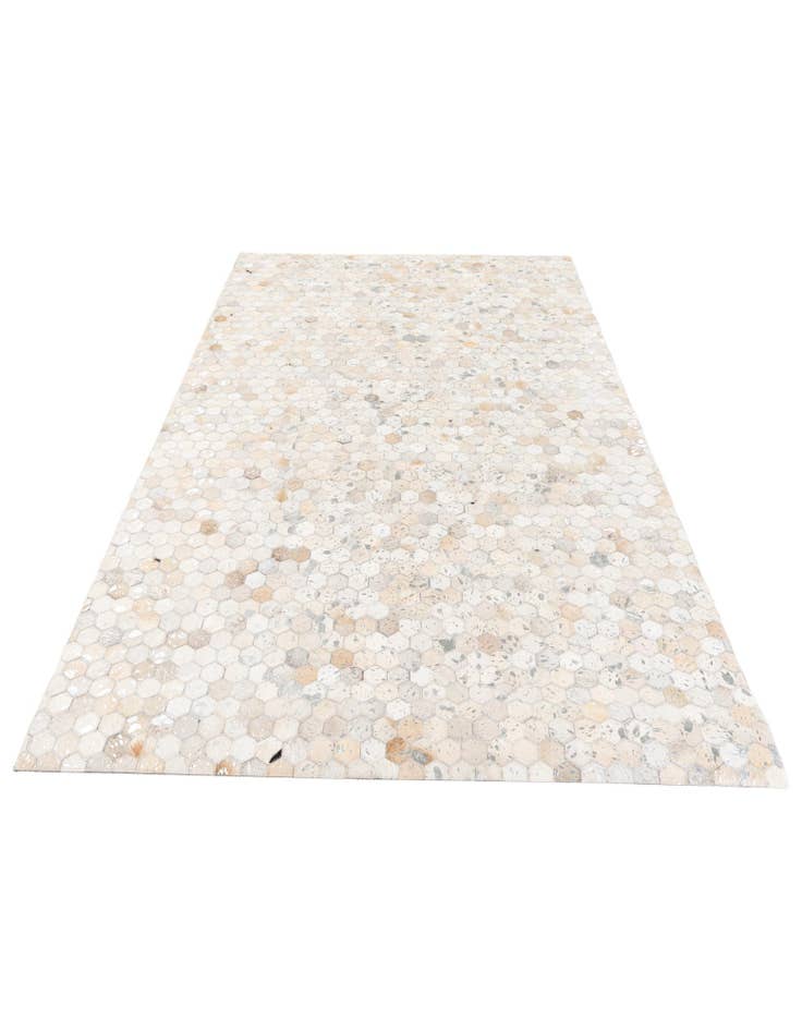 Detail image of 5' 1 x 8' 1 Cowhide Stocks Rug