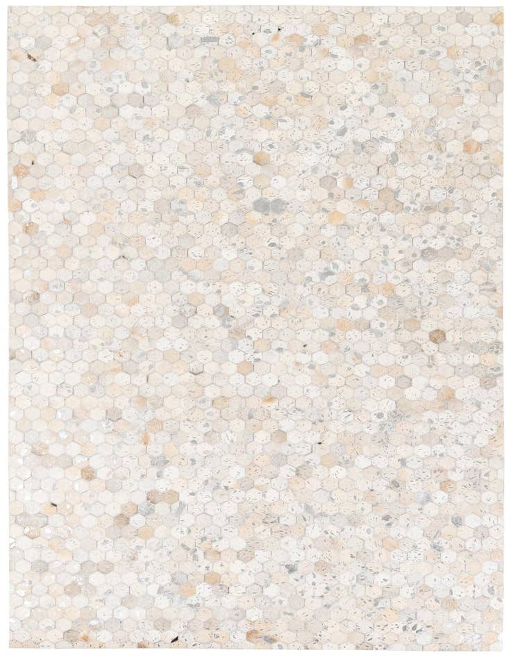 Detail image of 5' 1 x 8' 1 Cowhide Stocks Rug