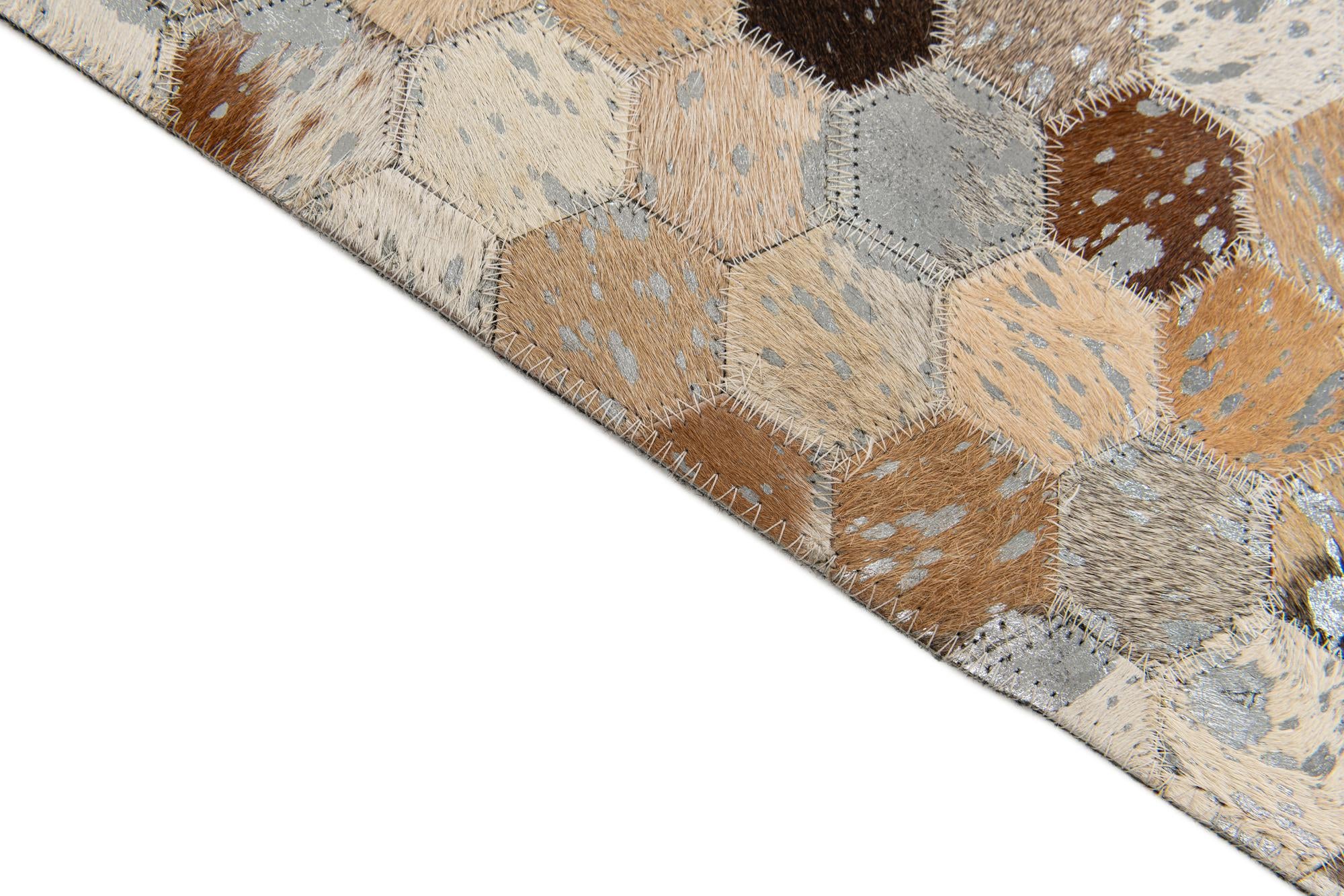 5' 4 x 7' 6 Cowhide Stocks Rug