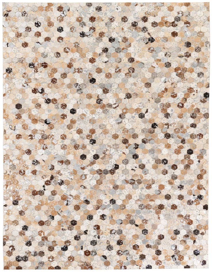 Detail image of 5' 4 x 7' 6 Cowhide Stocks Rug