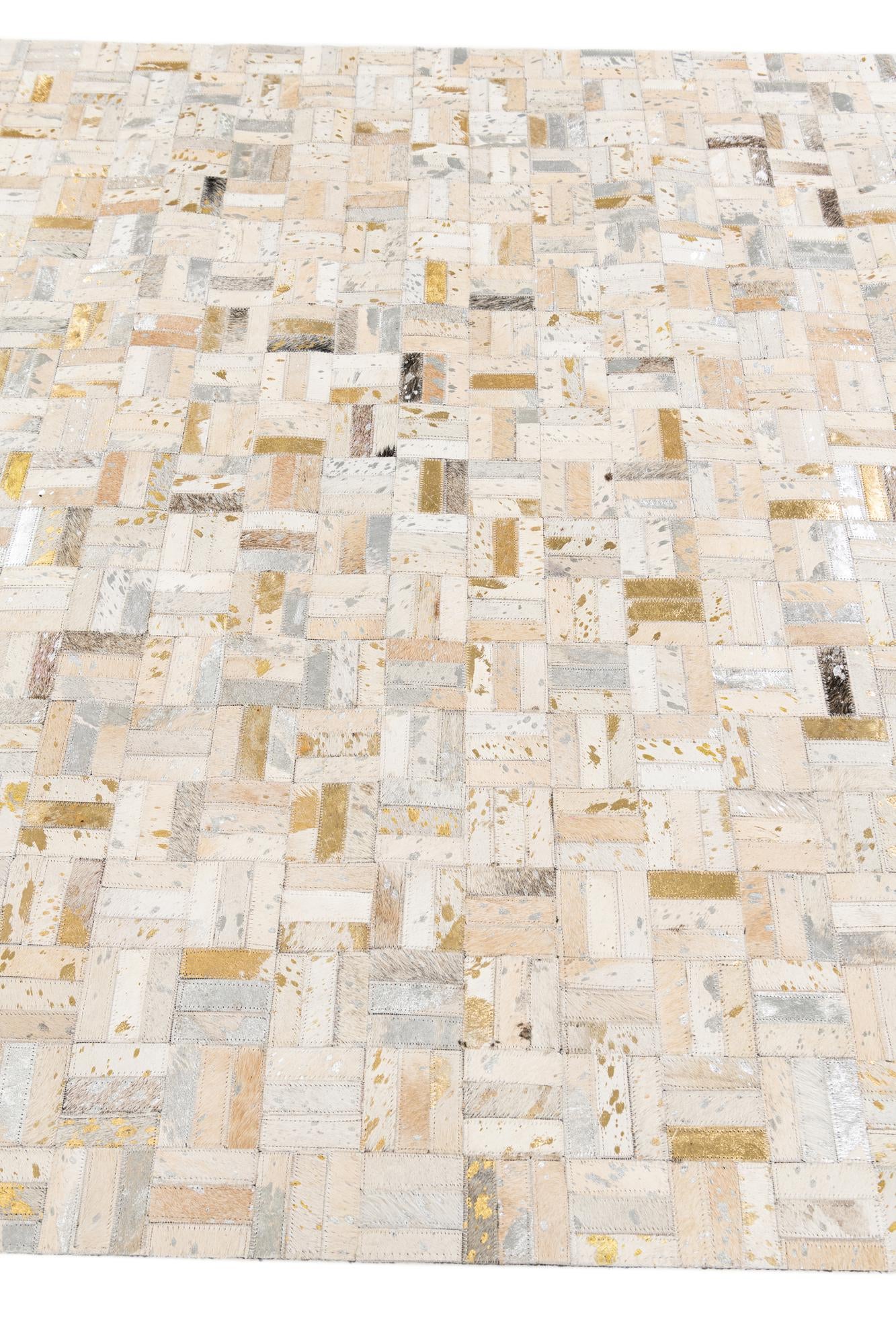 5' x 7' 11 Cowhide Stocks Rug
