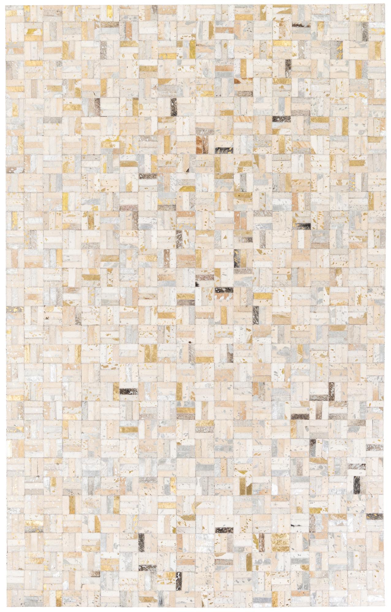 5' x 7' 11 Cowhide Stocks Rug