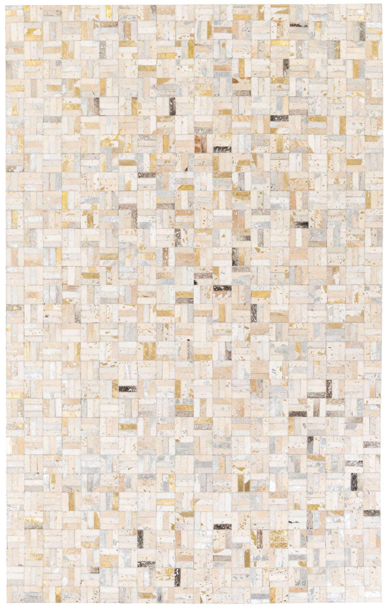 5' x 7' 11 Cowhide Stocks Rug