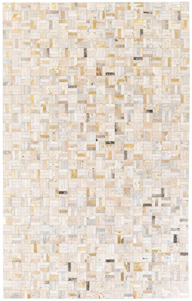 5' x 7' 11 Cowhide Stocks Rug