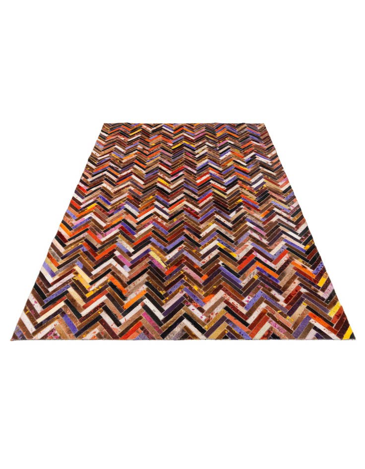 Detail image of 5' 4 x 7' 6 Cowhide Stocks Rug