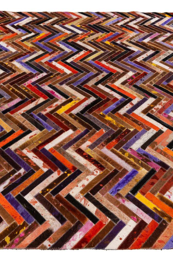 5' 4 x 7' 6 Cowhide Stocks Rug