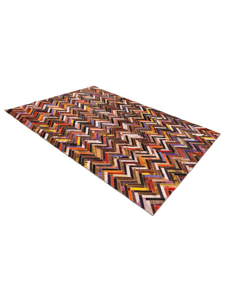 Detail image of 5' 5 x 7' 6 Cowhide Stocks Rug