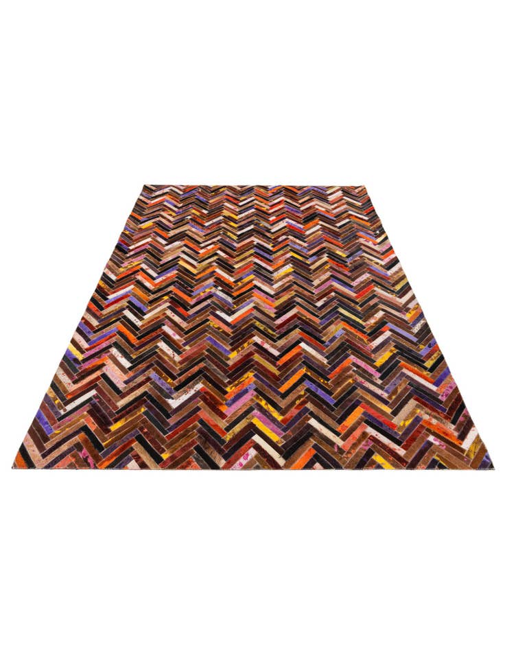 Detail image of 5' 5 x 7' 6 Cowhide Stocks Rug