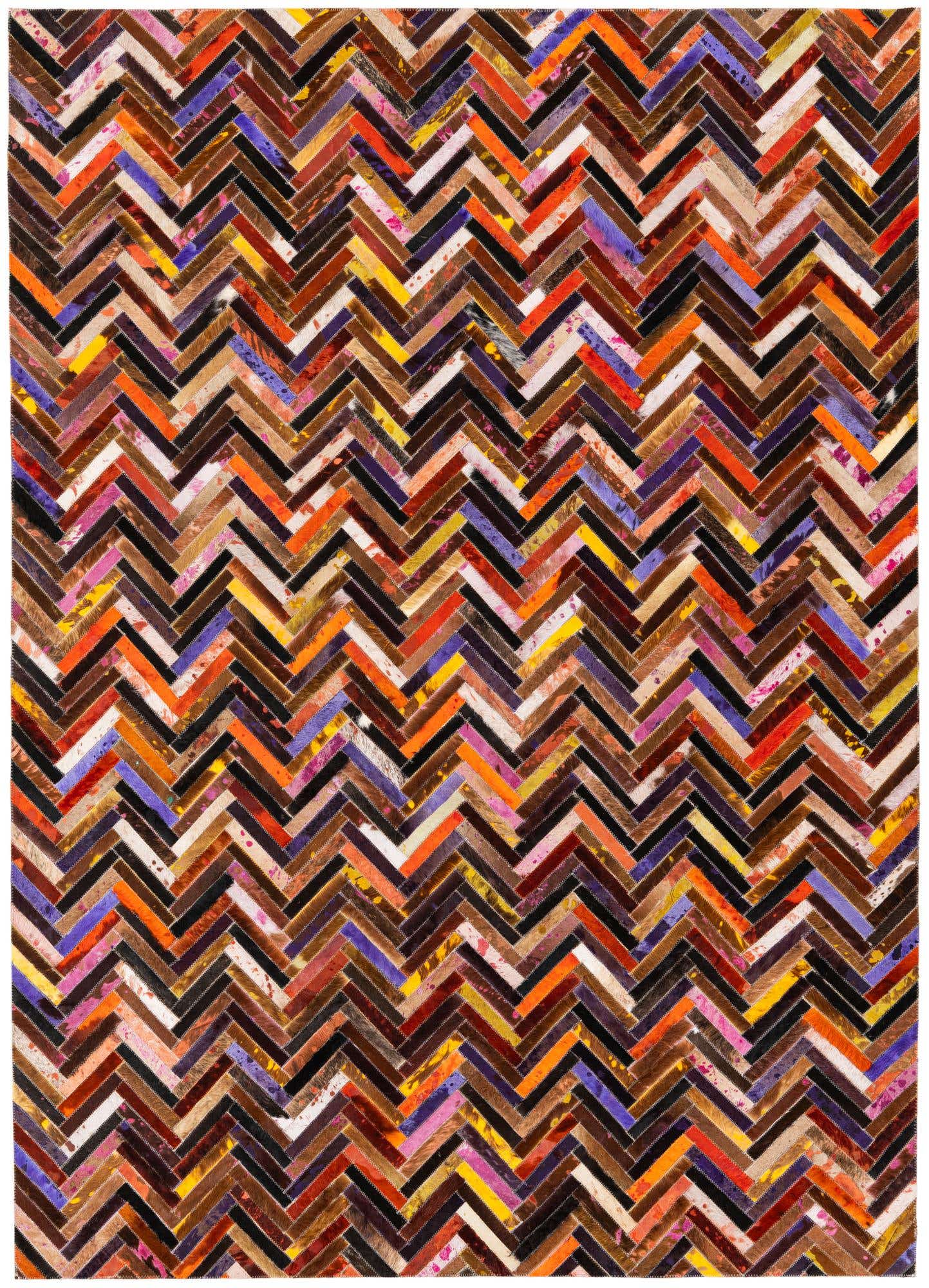 5' 5 x 7' 6 Cowhide Stocks Rug