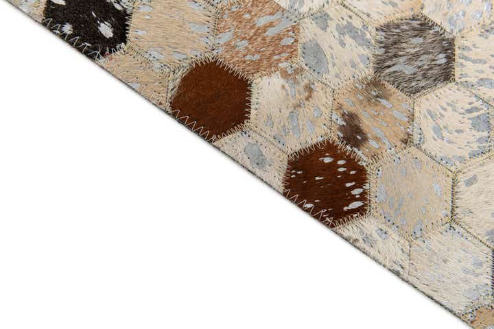 5' 3 x 7' 6 Cowhide Stocks Rug