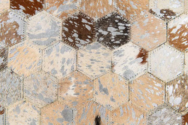 5' 3 x 7' 6 Cowhide Stocks Rug