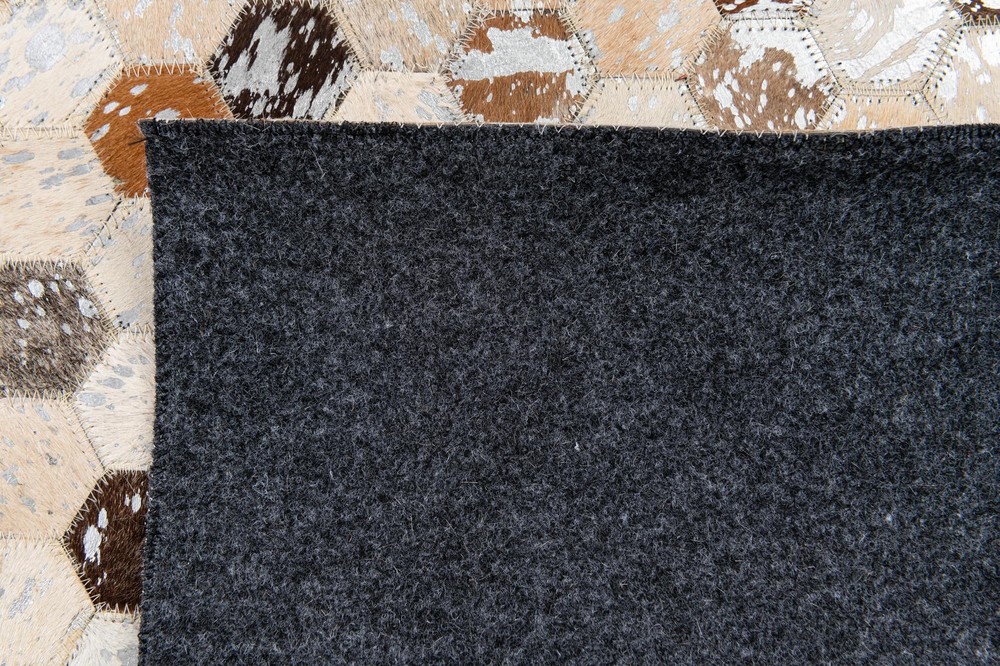 5' 3 x 7' 6 Cowhide Stocks Rug