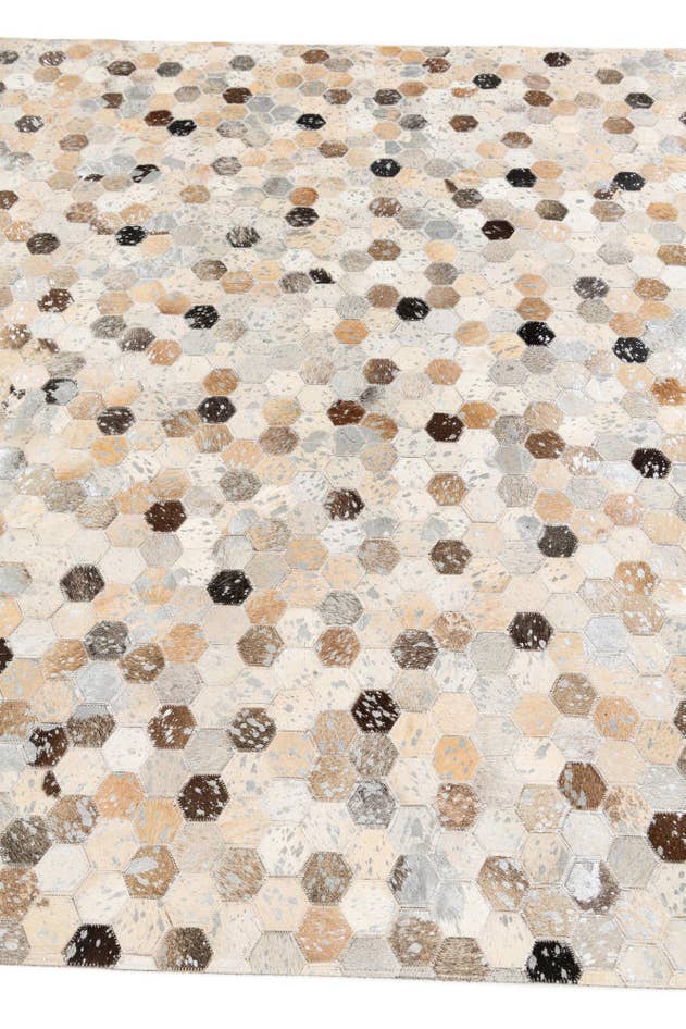 Detail image of 5' 3 x 7' 9 Cowhide Stocks Rug