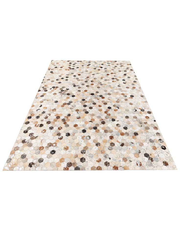 Detail image of 5' 4 x 7' 6 Cowhide Stocks Rug