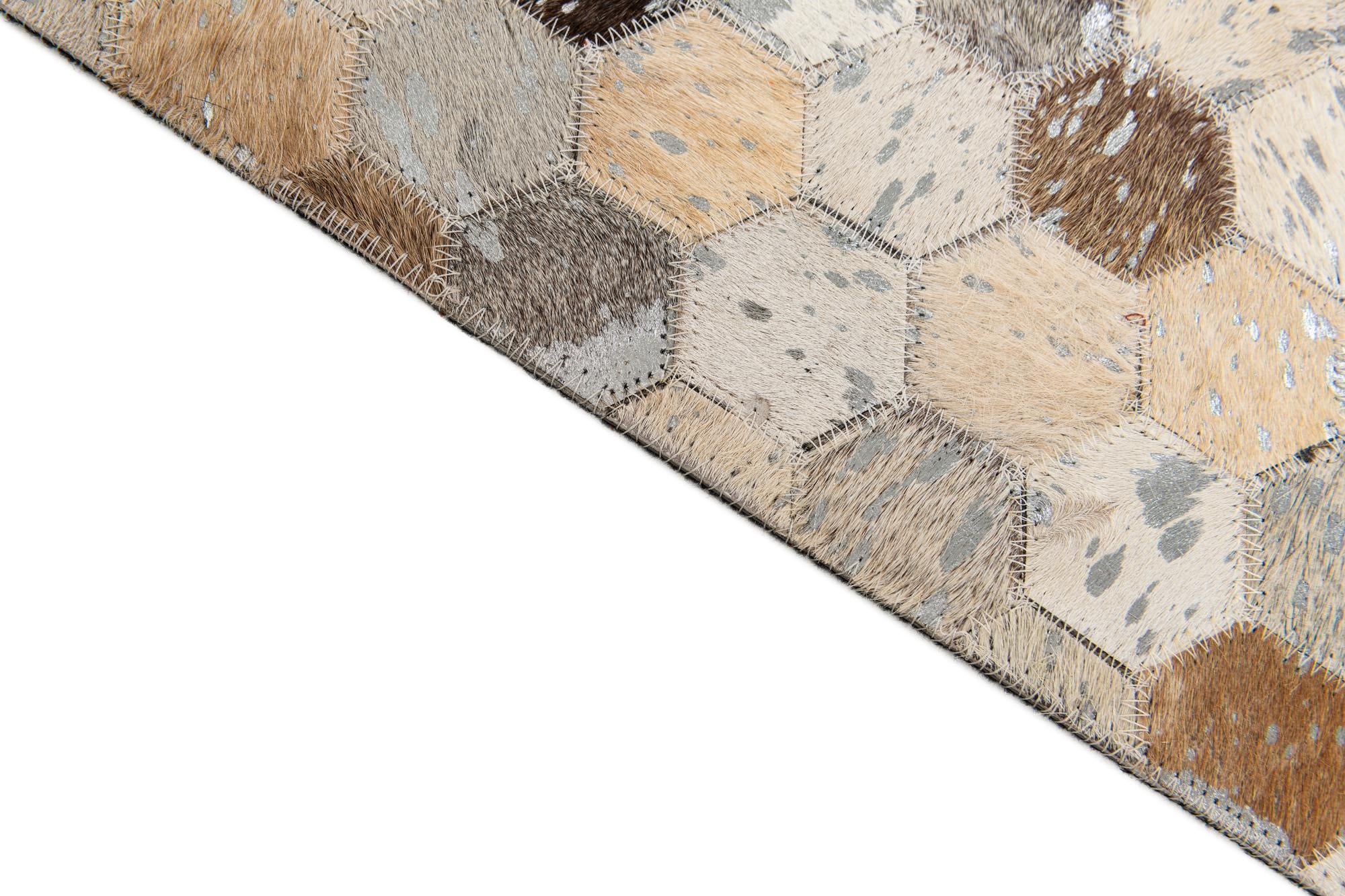 5' 4 x 7' 6 Cowhide Stocks Rug