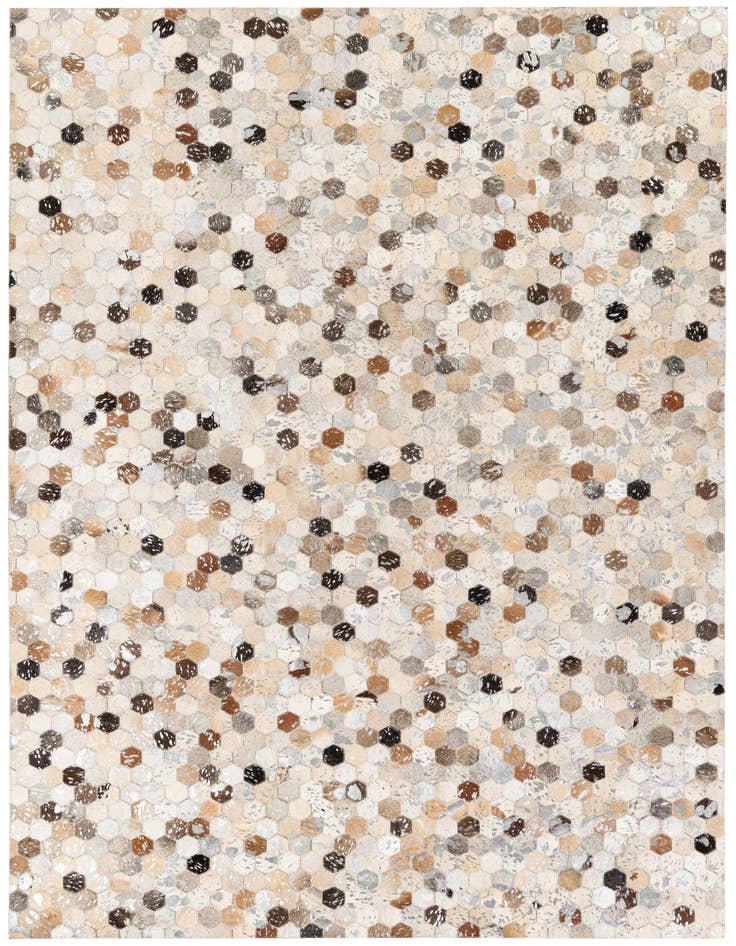 Detail image of 5' 4 x 7' 6 Cowhide Stocks Rug