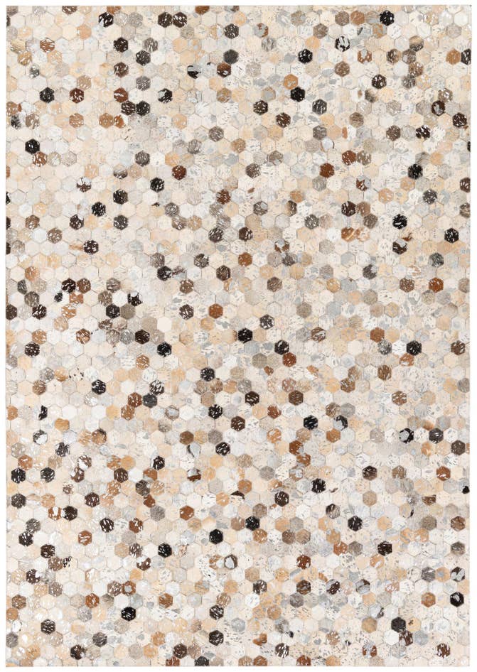 Detail image of 5' 4 x 7' 6 Cowhide Stocks Rug