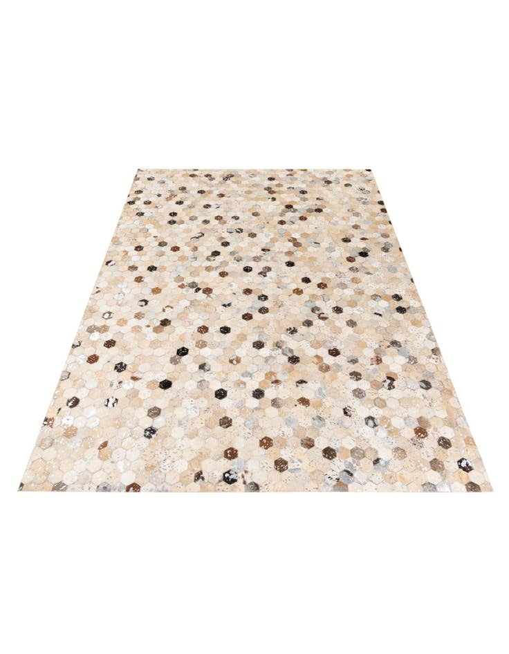 Detail image of 5' 4 x 7' 7 Cowhide Stocks Rug