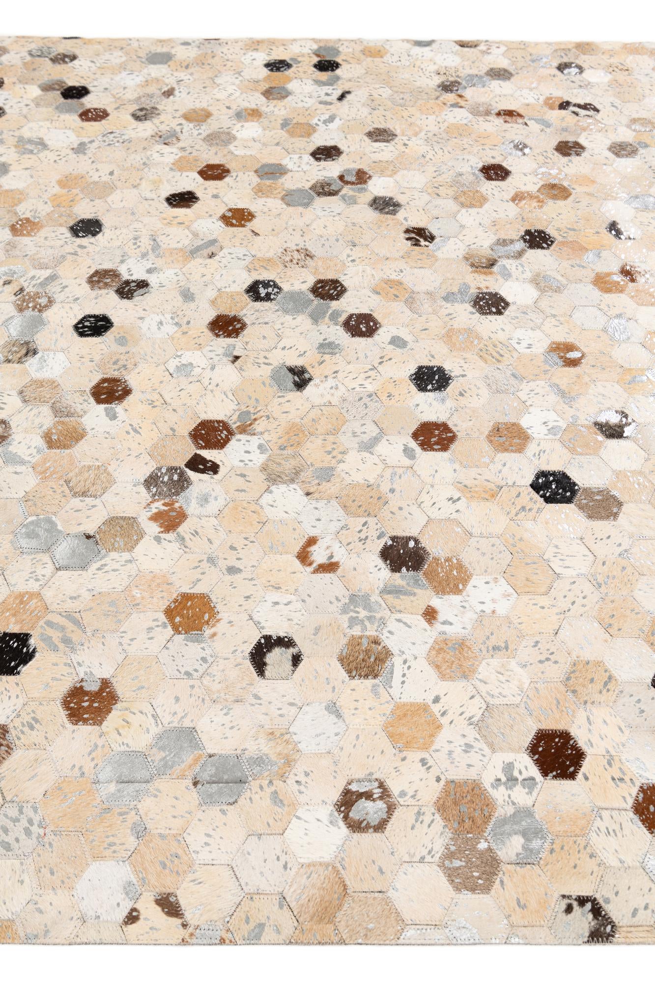 5' 4 x 7' 7 Cowhide Stocks Rug