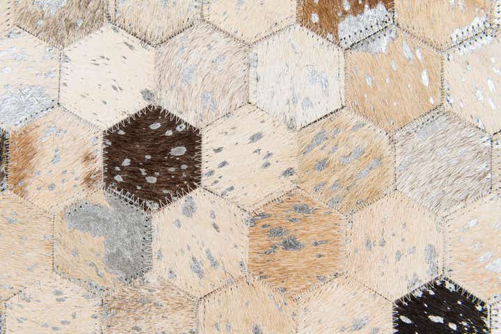 5' 4 x 7' 7 Cowhide Stocks Rug