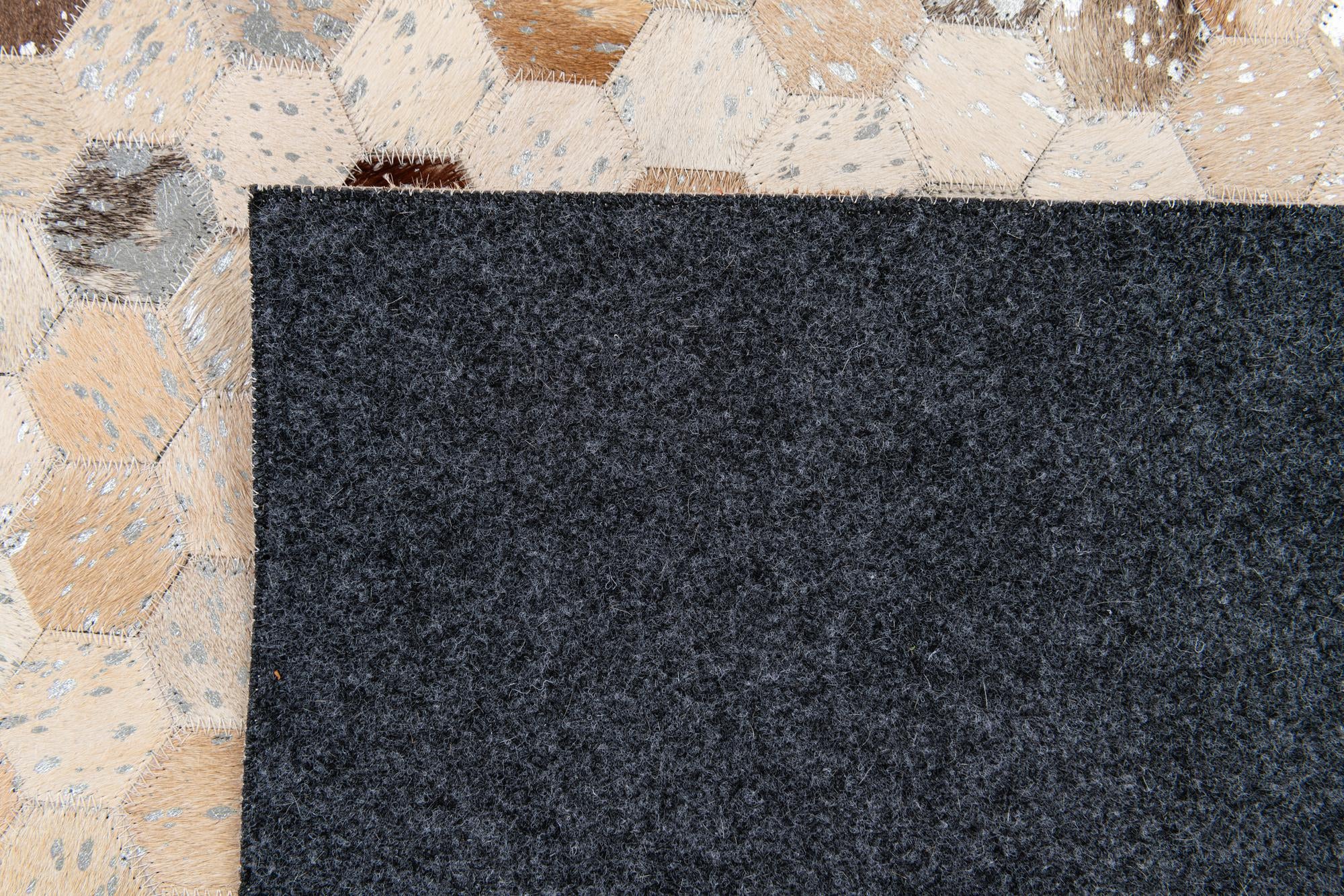 5' 4 x 7' 7 Cowhide Stocks Rug