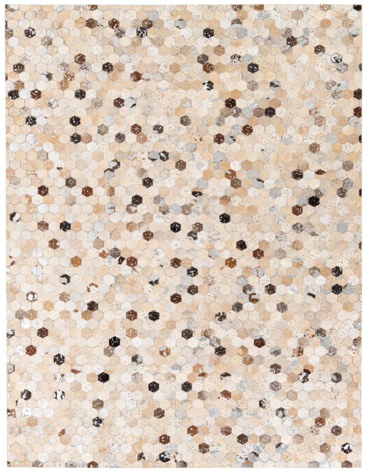Detail image of 5' 4 x 7' 7 Cowhide Stocks Rug