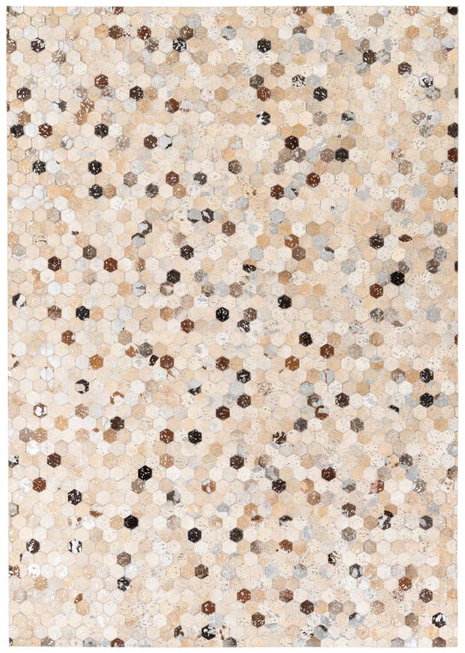 Detail image of 5' 4 x 7' 7 Cowhide Stocks Rug