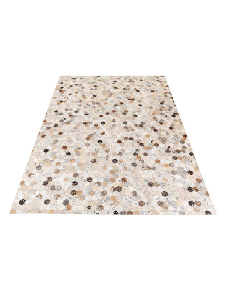 Detail image of 5' 4 x 7' 5 Cowhide Stocks Rug